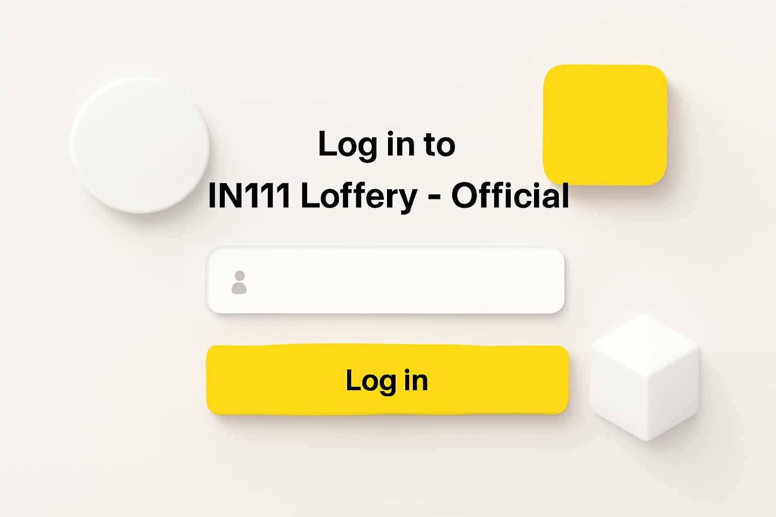 Log In to IN111 Lottery - Official Interface