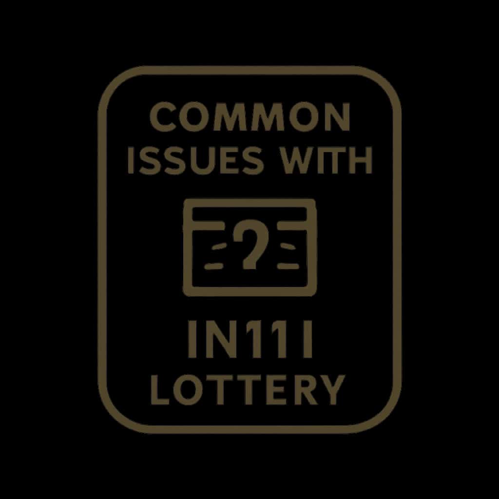 Icon representing common issues with IN111 Lottery.