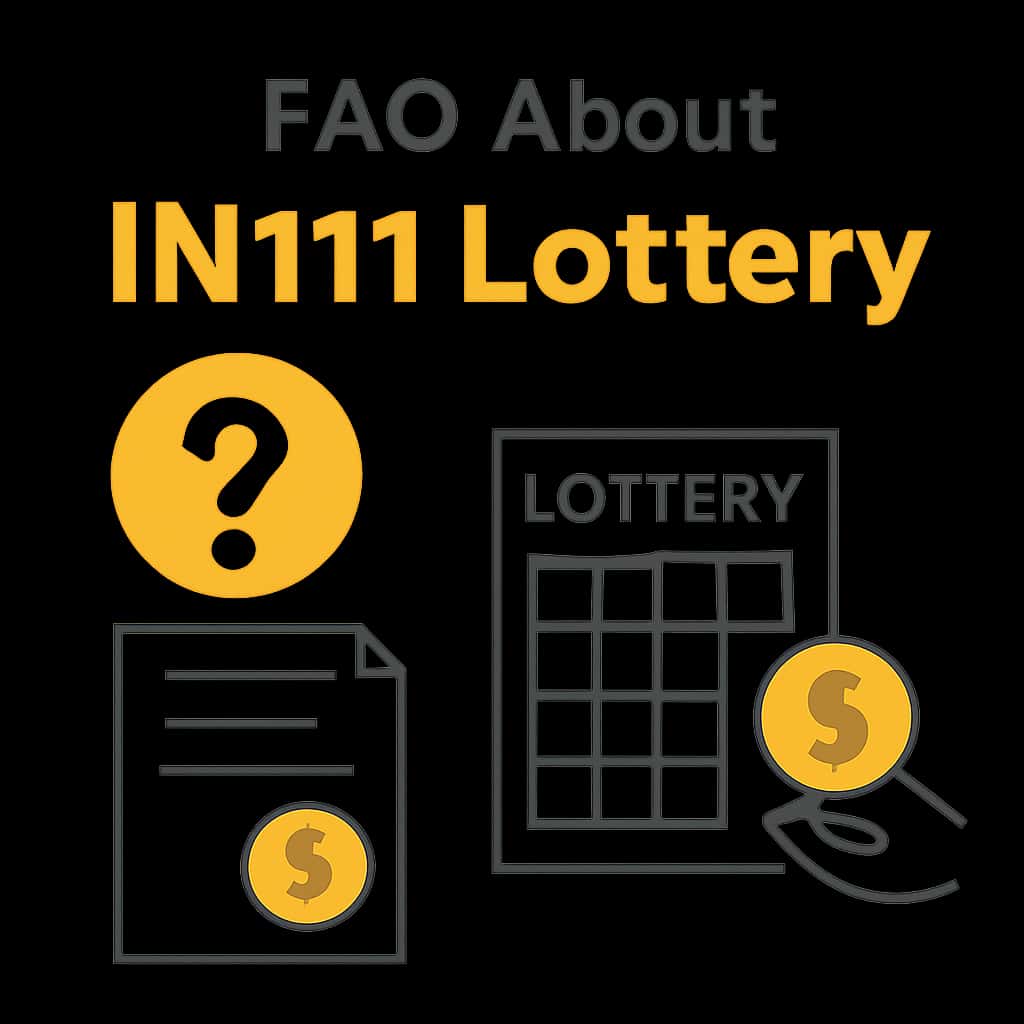 Diagram illustrating FAQ About IN111 Lottery.
