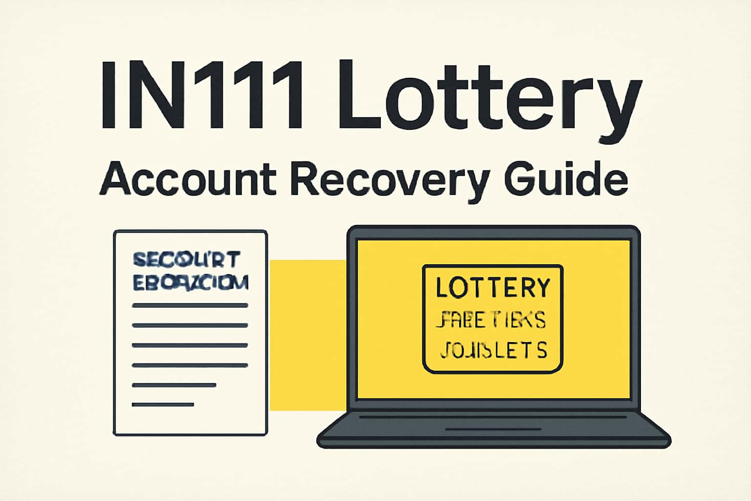 Visual representation of the IN111 Lottery Account Recovery Guide
