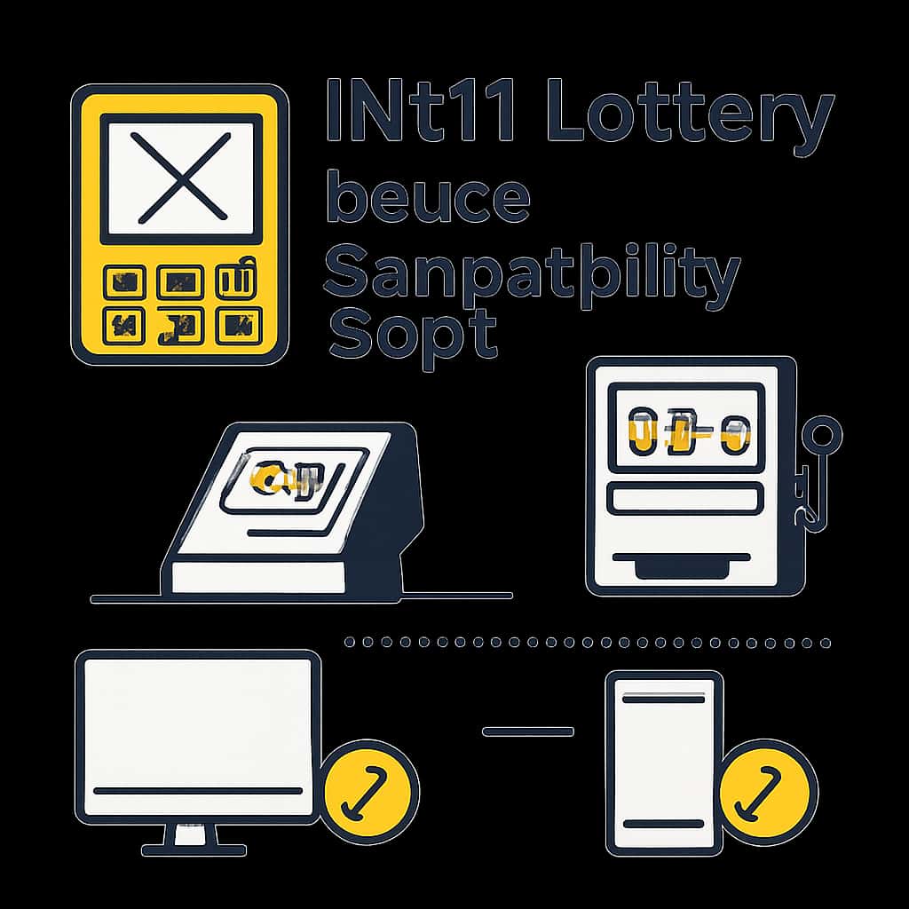 Illustration explaining the compatibility requirements for IN111 Lottery.