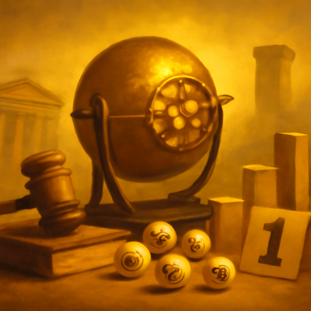 Illustration detailing the security measures of the IN111 Lottery app on Android devices.