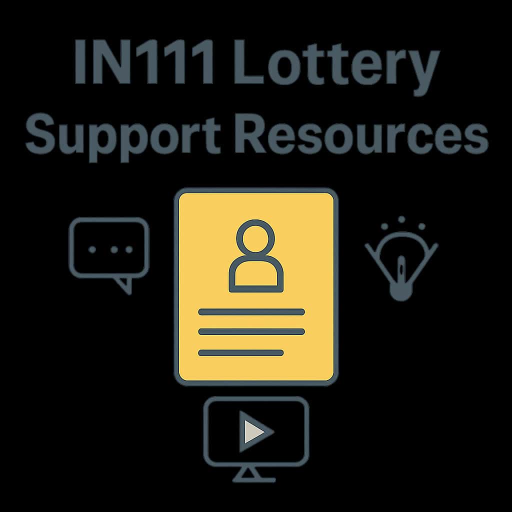 Diagram illustrating IN111 Lottery Support Resources components.