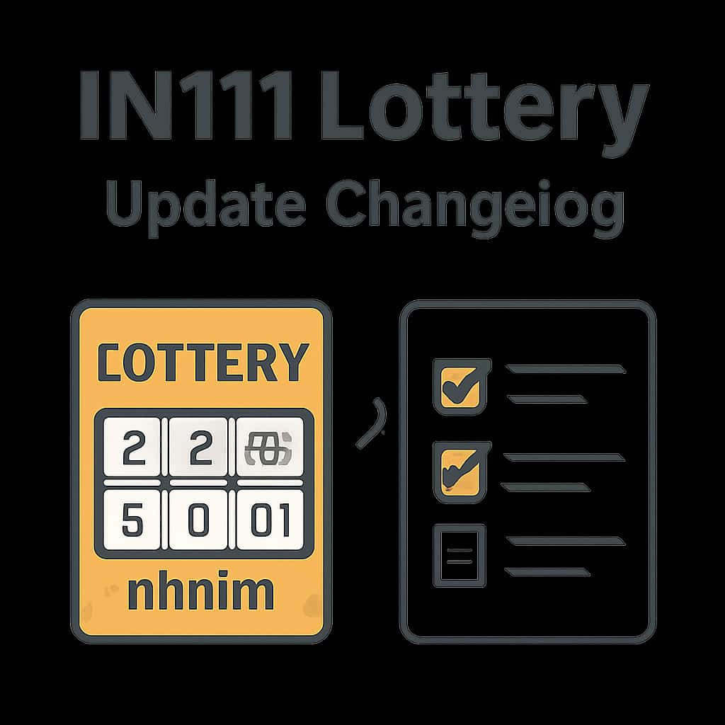 A diagram explaining the IN111 Lottery Update Changelog.