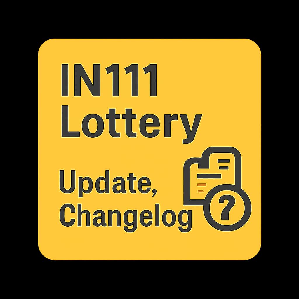 An icon representing IN111 Lottery Update Changelog.