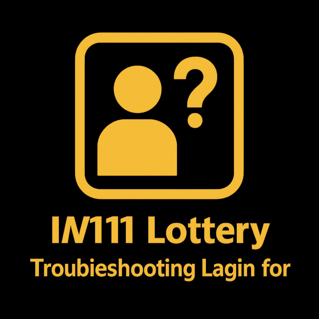 An icon symbolizing support for IN111 Lottery login issues.